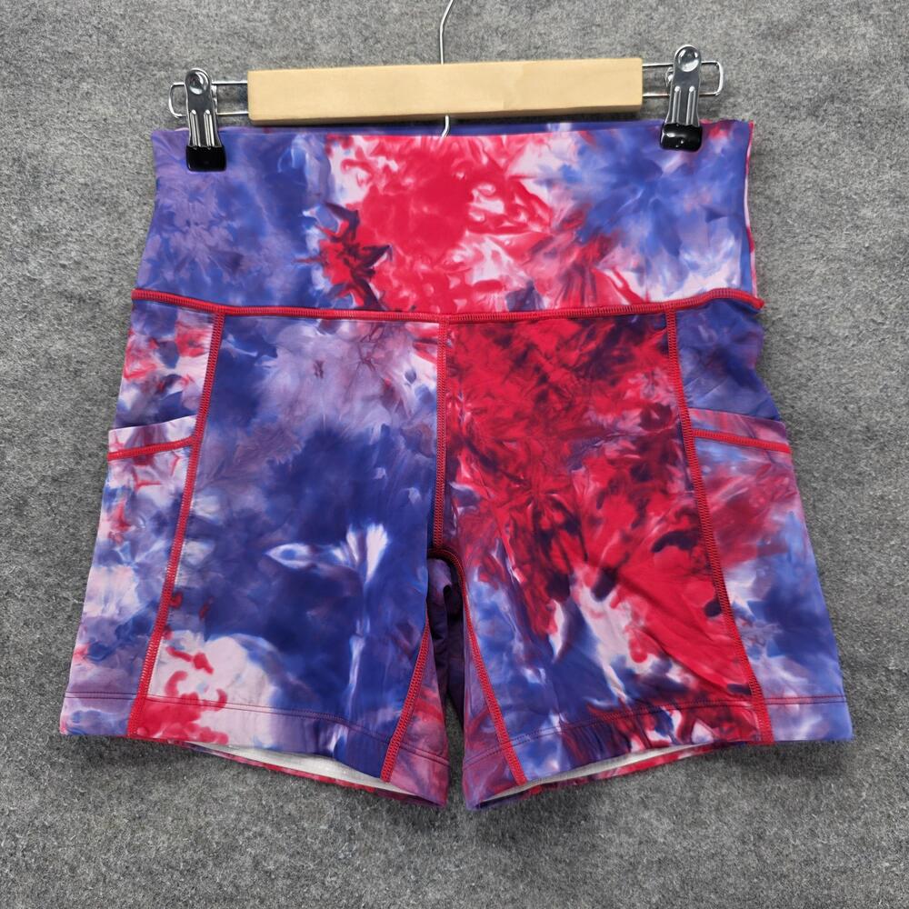 Constantly Varied Gear Shorts Womens S Multicolor 5 In Biker Tie Dye Pockets